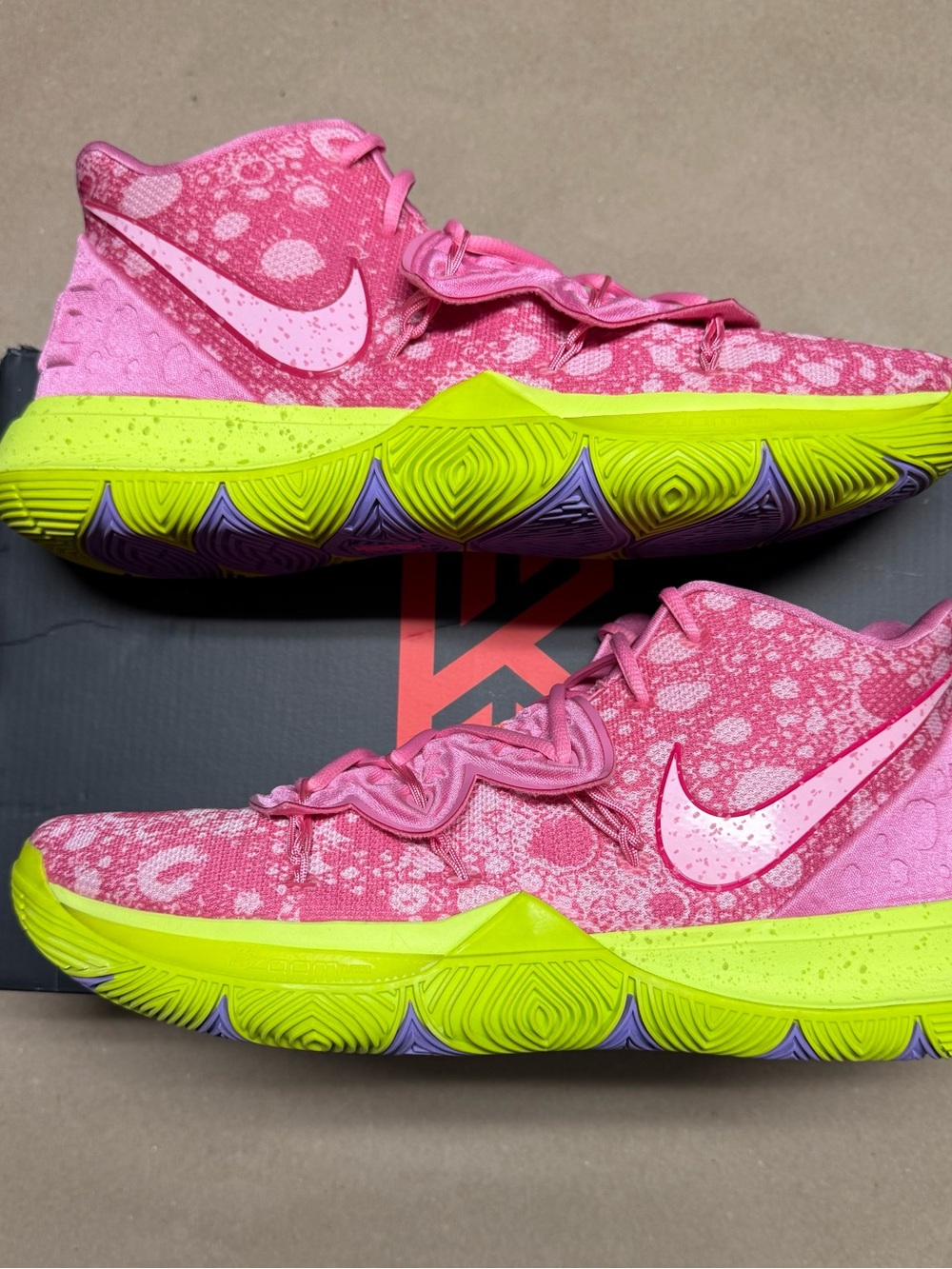 Nike Kyrie 5 Patrick Sponge Bob SBSP Men’s size 13.5 Basketball Shoes Rare!